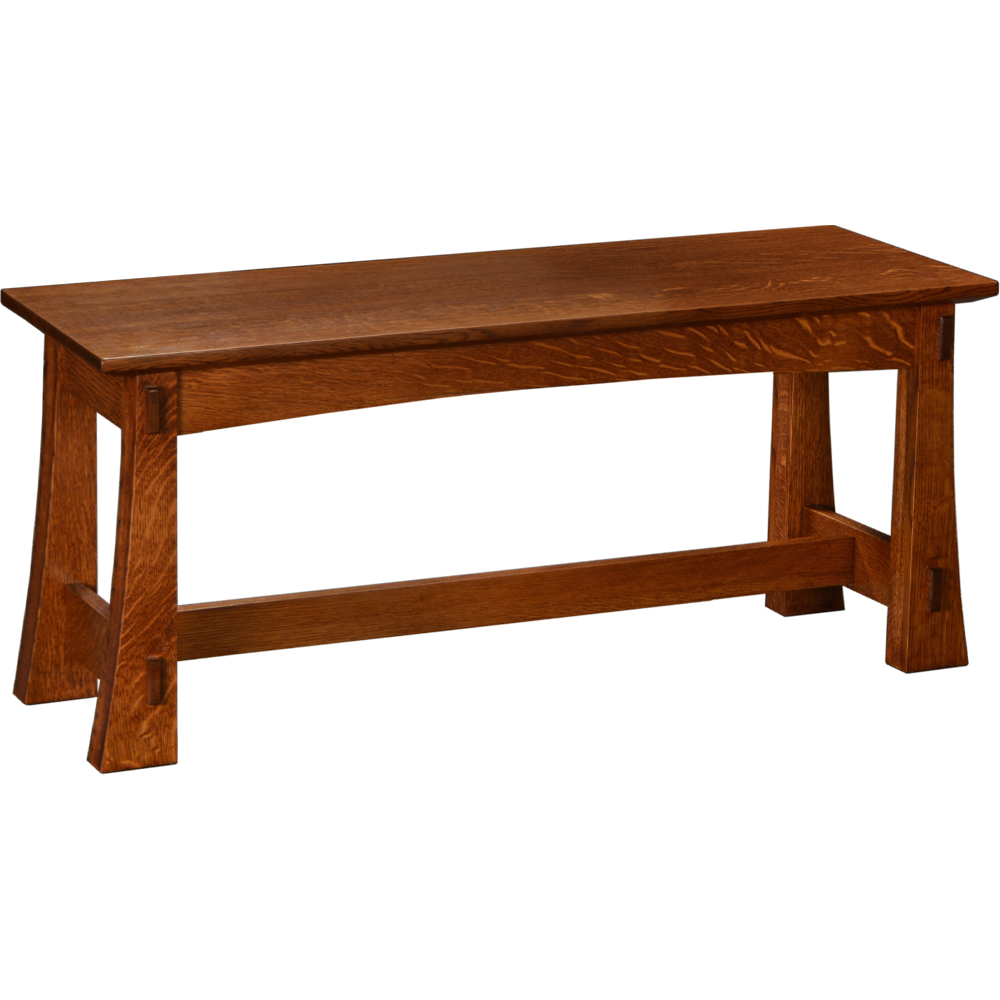 Solid Wood Furniture Copper Creek Bench 48" wide Stuart David